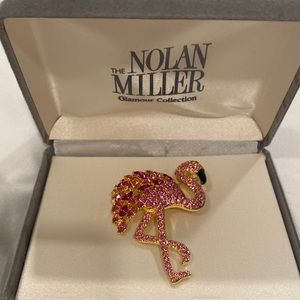 Nolan Miller Flamingo Brooch